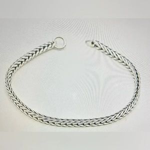 Signature Silver Foxtail Chain Bracelet/Lock Not Included